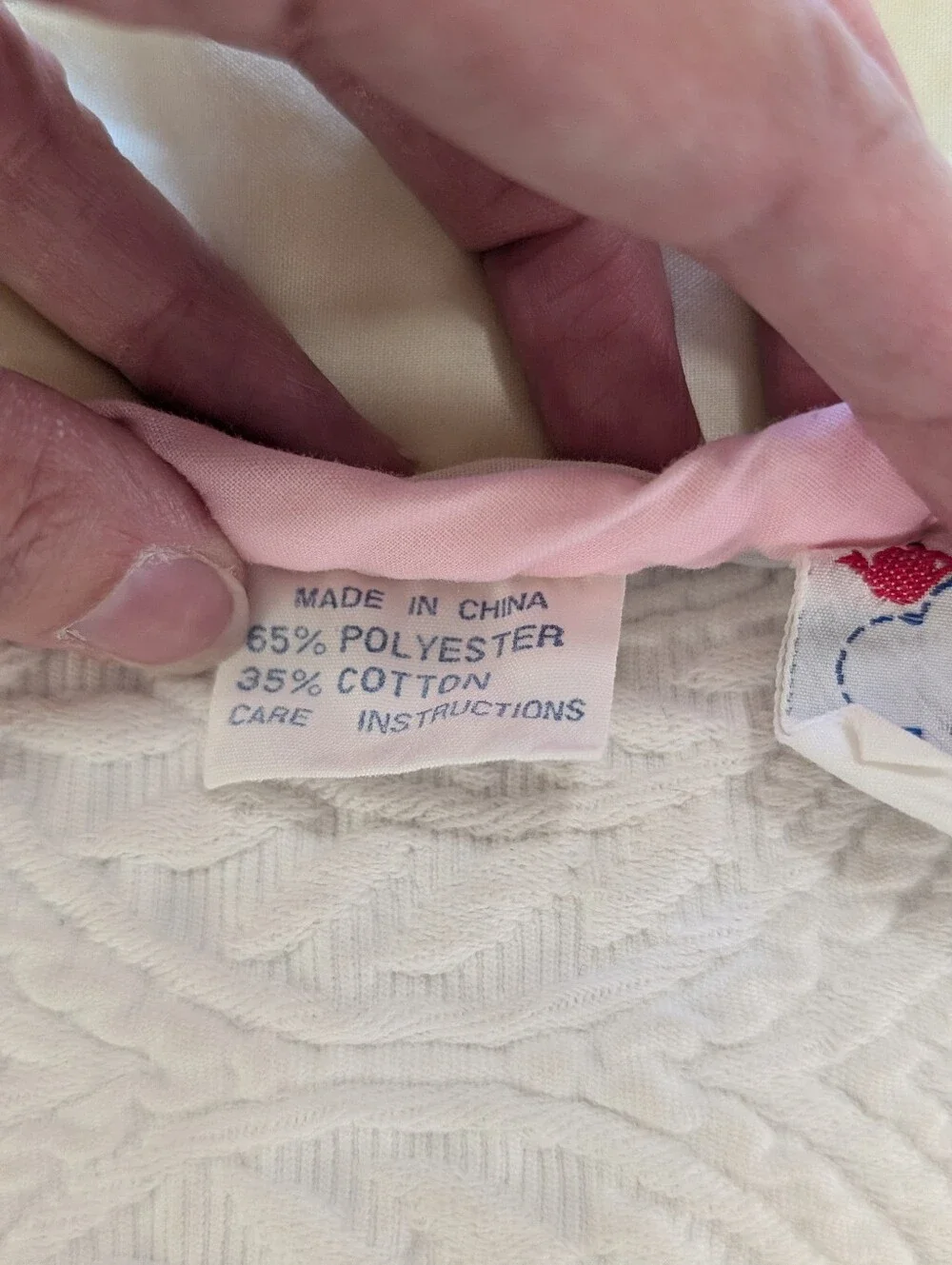 A Little Angel Baby Pastel Hot Air Balloon Quilted Baby Crib Blanket Vintage